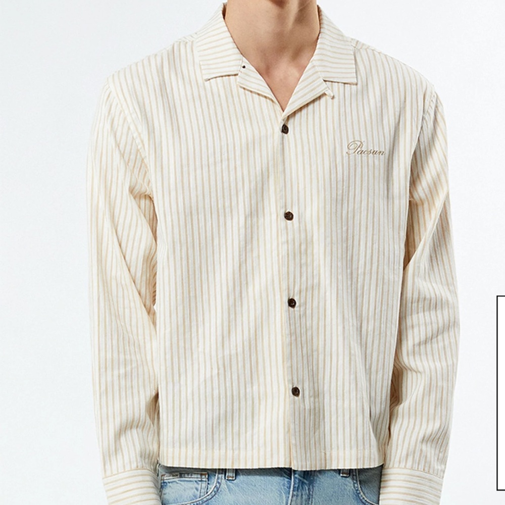 Pacsun Striped Button Up Shirt